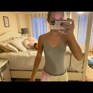 Cute gray body suit!